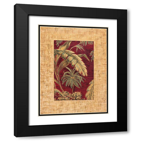 Tropical II Black Modern Wood Framed Art Print with Double Matting by Blanco, Samuel