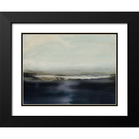 Land and Sky I Black Modern Wood Framed Art Print with Double Matting by Messina, Jake