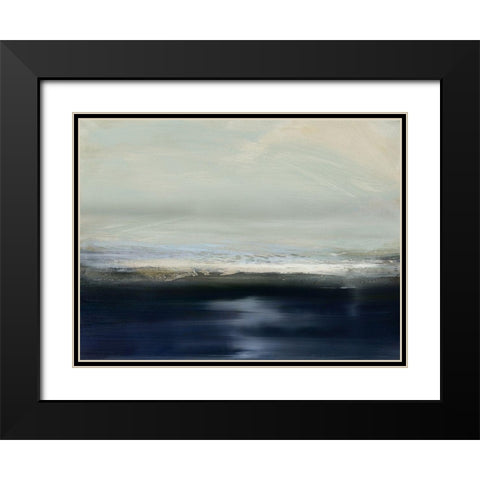 Land and Sky II Black Modern Wood Framed Art Print with Double Matting by Messina, Jake