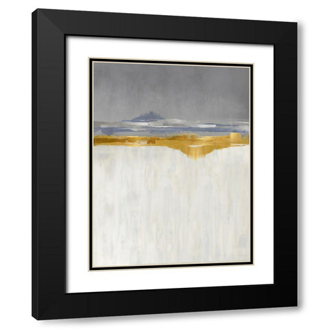 Gold and Silver II Black Modern Wood Framed Art Print with Double Matting by Messina, Jake