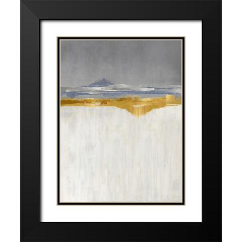 Gold and Silver II Black Modern Wood Framed Art Print with Double Matting by Messina, Jake