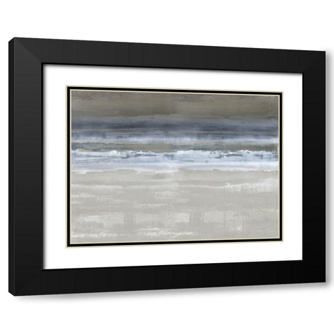 Midnight Movement Black Modern Wood Framed Art Print with Double Matting by Messina, Jake