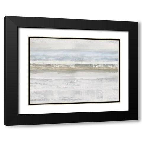 Sublte Movement Black Modern Wood Framed Art Print with Double Matting by Messina, Jake