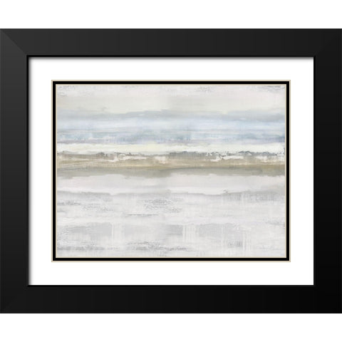 Sublte Movement Black Modern Wood Framed Art Print with Double Matting by Messina, Jake