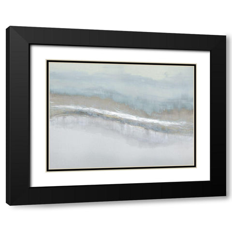 Aqua Blend Black Modern Wood Framed Art Print with Double Matting by Messina, Jake