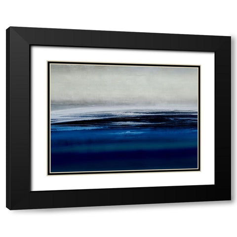 Midnight Vista Black Modern Wood Framed Art Print with Double Matting by Messina, Jake