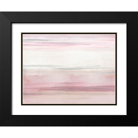 Blush Perspective III Black Modern Wood Framed Art Print with Double Matting by Messina, Jake