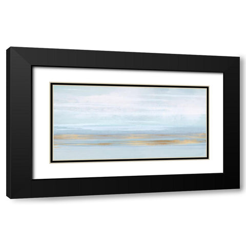 Sky Blue Perspective Black Modern Wood Framed Art Print with Double Matting by Messina, Jake