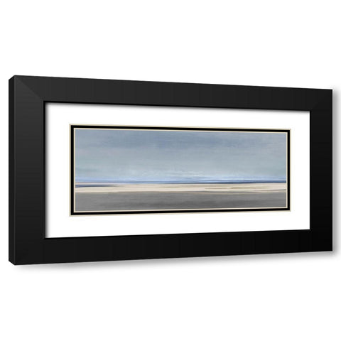 Blue Light Black Modern Wood Framed Art Print with Double Matting by Messina, Jake