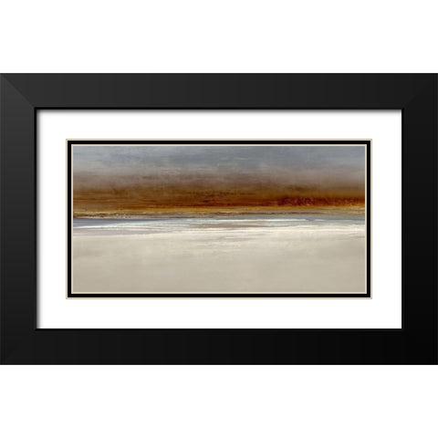 Evening Glow Black Modern Wood Framed Art Print with Double Matting by Messina, Jake