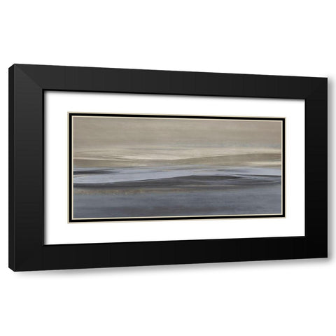 Aura Black Modern Wood Framed Art Print with Double Matting by Messina, Jake