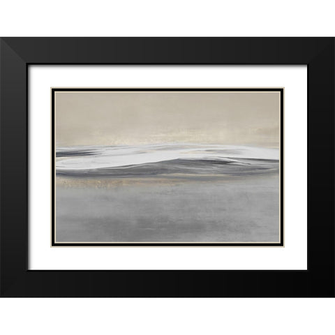 Reflective I Black Modern Wood Framed Art Print with Double Matting by Messina, Jake