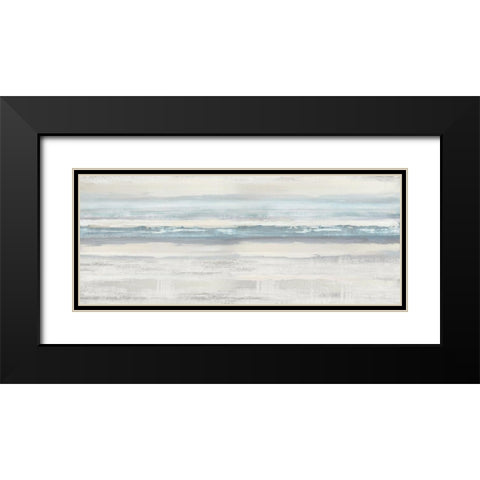 Boundless Aqua Black Modern Wood Framed Art Print with Double Matting by Messina, Jake