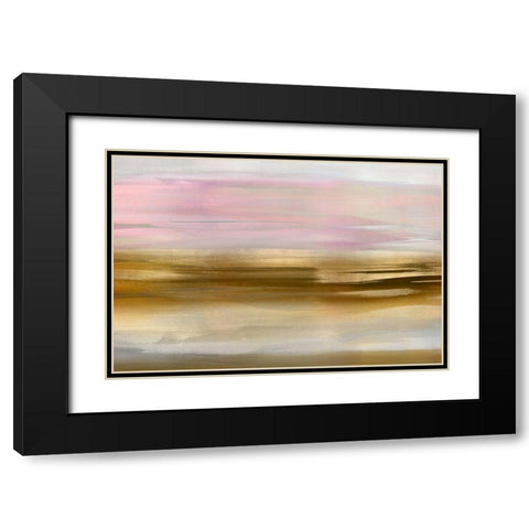 Gold Rush Pink Blush I Black Modern Wood Framed Art Print with Double Matting by Messina, Jake