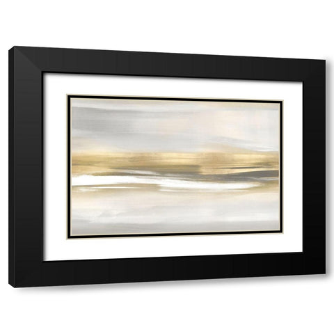 Highlight Gold I Black Modern Wood Framed Art Print with Double Matting by Messina, Jake