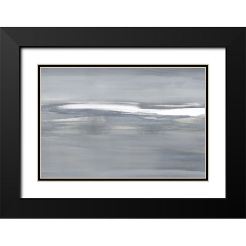 Highlight on Gray I Black Modern Wood Framed Art Print with Double Matting by Messina, Jake