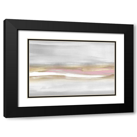 Highlight Pink Blush I Black Modern Wood Framed Art Print with Double Matting by Messina, Jake