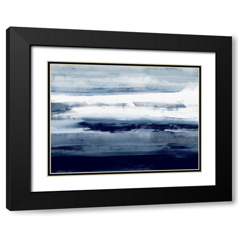 Indigo Passage I Black Modern Wood Framed Art Print with Double Matting by Messina, Jake