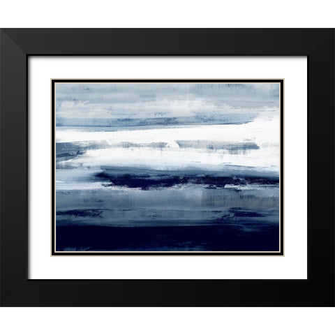 Indigo Passage I Black Modern Wood Framed Art Print with Double Matting by Messina, Jake