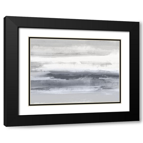 Gray Passage I Black Modern Wood Framed Art Print with Double Matting by Messina, Jake