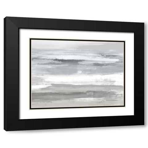 Neutral Passage Black Modern Wood Framed Art Print with Double Matting by Messina, Jake
