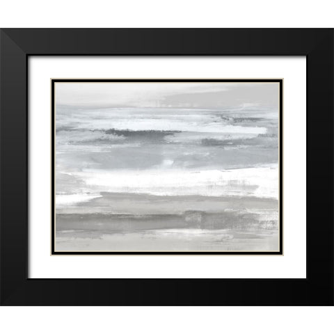 Neutral Passage Black Modern Wood Framed Art Print with Double Matting by Messina, Jake