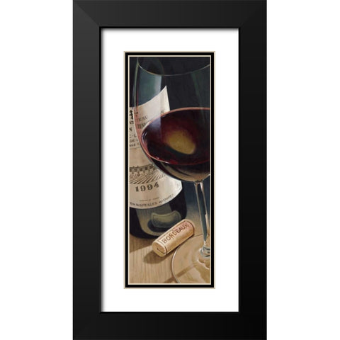 Bordeaux Black Modern Wood Framed Art Print with Double Matting by Ferreri, Stefano
