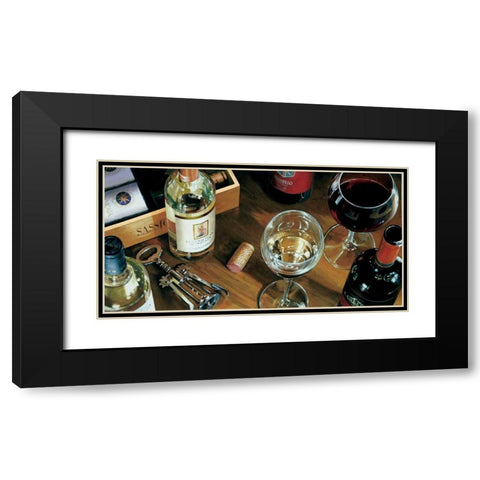 Alla salute! Black Modern Wood Framed Art Print with Double Matting by Ferreri, Stefano