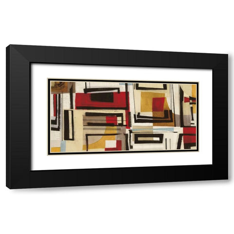 Geometry Black Modern Wood Framed Art Print with Double Matting by Gillen, Sophie