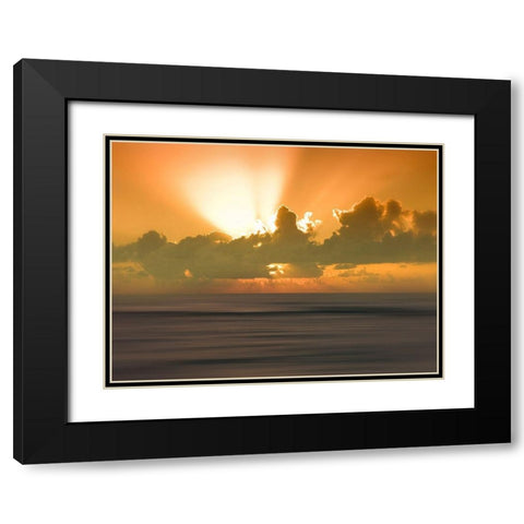 USA, Hawaii, Kauai, sunset Black Modern Wood Framed Art Print with Double Matting by Plank, Savanah