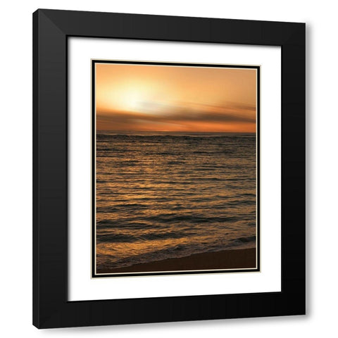USA, Hawaii, Kauai, sunset Black Modern Wood Framed Art Print with Double Matting by Plank, Savanah