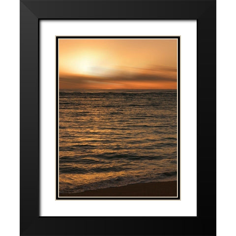 USA, Hawaii, Kauai, sunset Black Modern Wood Framed Art Print with Double Matting by Plank, Savanah