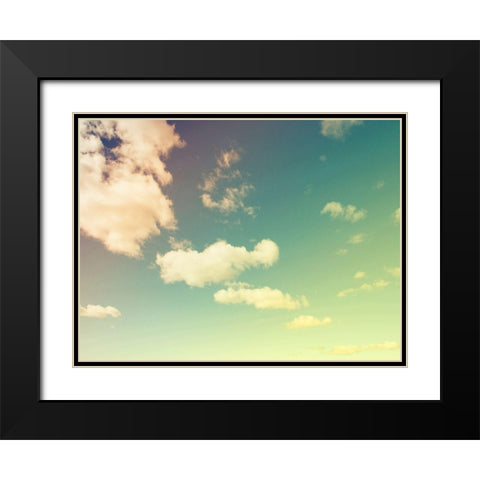 Cloud Formations Black Modern Wood Framed Art Print with Double Matting by Plank, Savanah