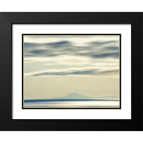 Cloud Formations Black Modern Wood Framed Art Print with Double Matting by Plank, Savanah