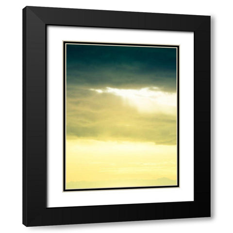 Cloud Formations Black Modern Wood Framed Art Print with Double Matting by Plank, Savanah