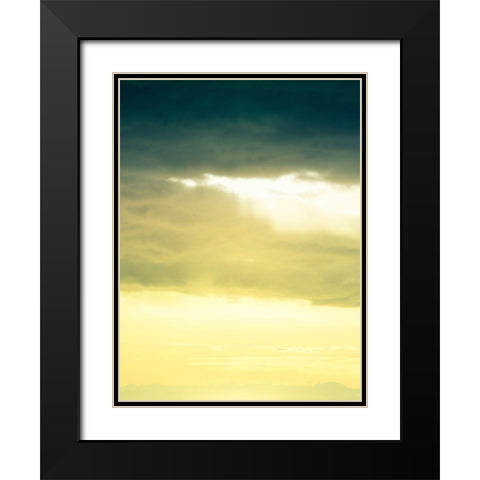 Cloud Formations Black Modern Wood Framed Art Print with Double Matting by Plank, Savanah