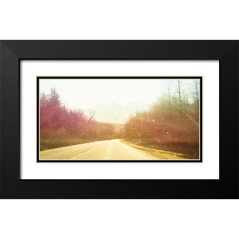 Alsaska Roadtrip Black Modern Wood Framed Art Print with Double Matting by Plank, Savanah