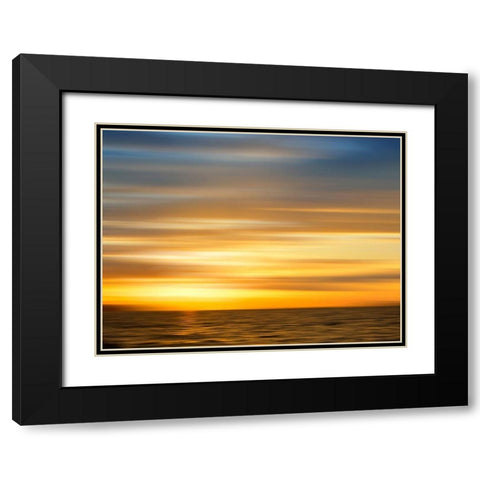 Ketchikan sunset Black Modern Wood Framed Art Print with Double Matting by Plank, Savanah