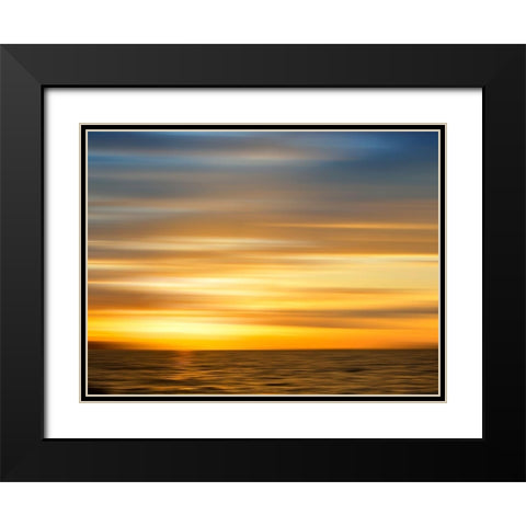 Ketchikan sunset Black Modern Wood Framed Art Print with Double Matting by Plank, Savanah