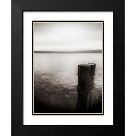 USA, Seattle, view from Alki b Black Modern Wood Framed Art Print with Double Matting by Plank, Savanah