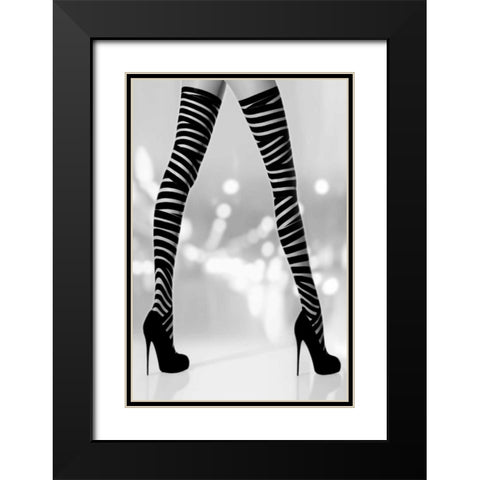 Night Out II Black Modern Wood Framed Art Print with Double Matting by McGuire, Sarah