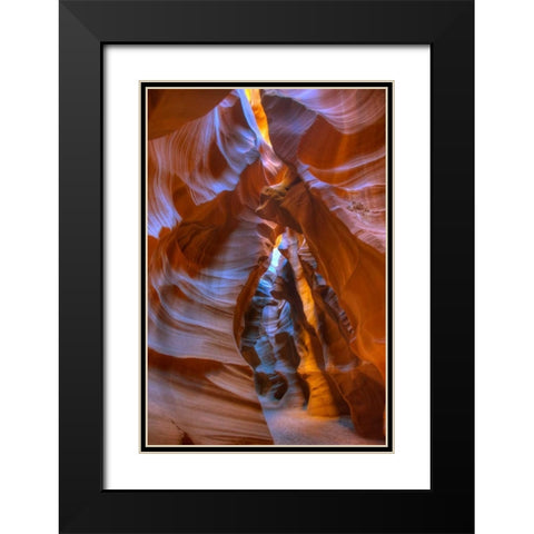 Antelope Canyon Arizona Black Modern Wood Framed Art Print with Double Matting by Bennion, Scott