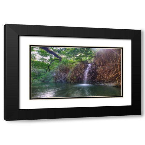 Eastward in Eden Black Modern Wood Framed Art Print with Double Matting by Bennion, Scott
