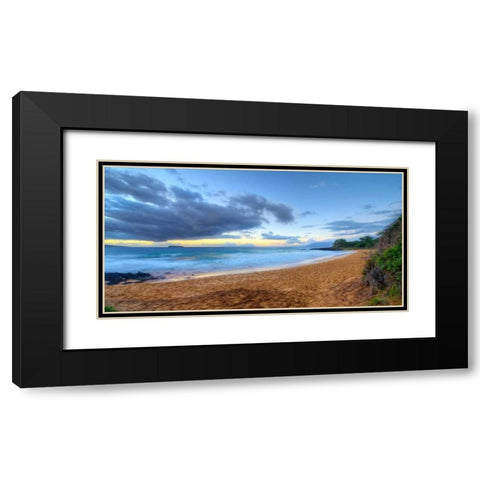 Little Beach - Maui Black Modern Wood Framed Art Print with Double Matting by Bennion, Scott