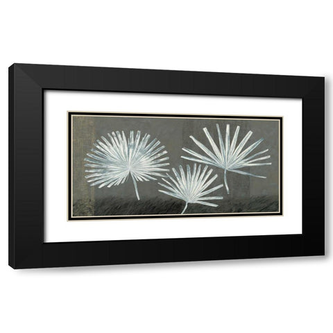 Three Palmettos Black Modern Wood Framed Art Print with Double Matting by Peterson, Steve