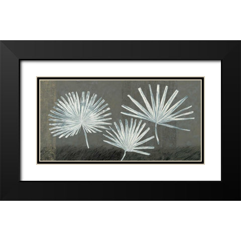 Three Palmettos Black Modern Wood Framed Art Print with Double Matting by Peterson, Steve