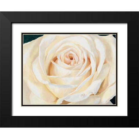 Eleganza Black Modern Wood Framed Art Print with Double Matting by Re, Stefania