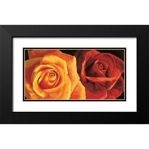 Armonia e dolcezza Black Modern Wood Framed Art Print with Double Matting by Re, Stefania