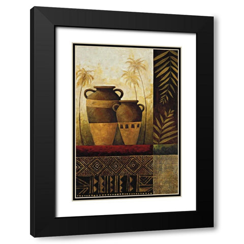 Treasures I Black Modern Wood Framed Art Print with Double Matting by Williamson, Sarah