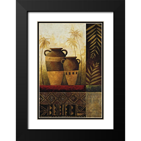 Treasures I Black Modern Wood Framed Art Print with Double Matting by Williamson, Sarah